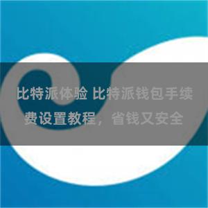 比特派体验 比特派钱包手续费设置教程，省钱又安全