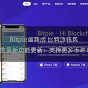Bitpie最新版 比特派钱包的最新功能更新：支持更多币种！