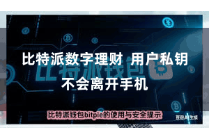 比特派数字理财  用户私钥不会离开手机